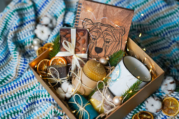 Gift for a man / New Year's gift for him in a box