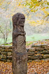 wooden totem, pagan idol