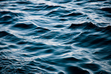 Detail of wavy sea water surface