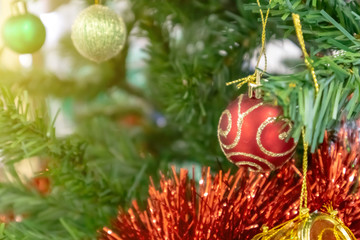 christmas ball on tree