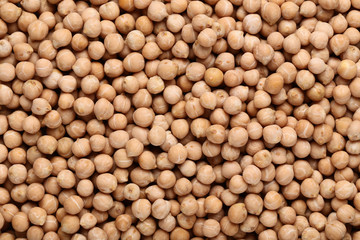 Background of raw chickpeas