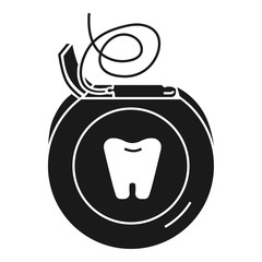 Daily dental floss icon. Simple illustration of daily dental floss vector icon for web design isolated on white background