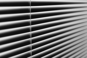 Obraz premium Black and white abstract image of venetian window blinds