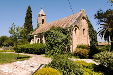 Fototapeta premium Evangelical Church in Alonei Abba, Israel