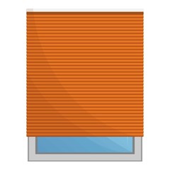 Window sun blind icon. Cartoon of window sun blind vector icon for web design isolated on white background