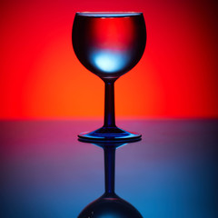 a glass of water 