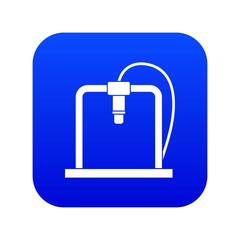 3D printer frame icon digital blue for any design isolated on white vector illustration