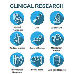 Medical Healthcare Icons with People Charting Disease or Scientific Discovery New Employee Hiring Process icon set
