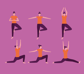 people yoga activitie
