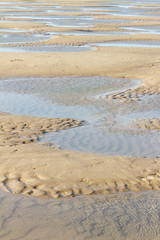 Narrow channels „priel“ at the north sea
