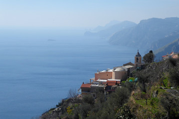 View from the path Sentiero degli Dei, Italy
