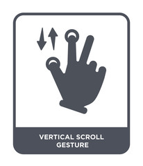 Obraz premium vertical scroll gesture icon vector