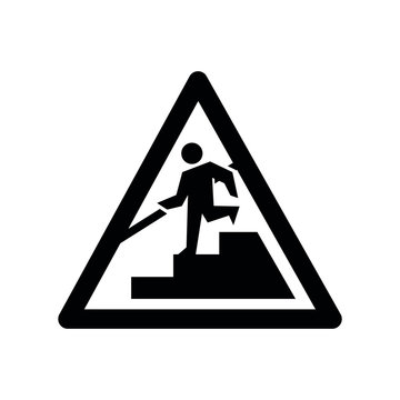 recommend clip art: Staircase, stairs, stairway icon sign, vector illustration, clip art. Warning sign, shield, Watch your, step stick figure and stairs 