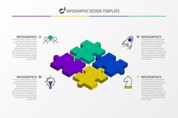 Infographic design template. Creative concept with 4 steps