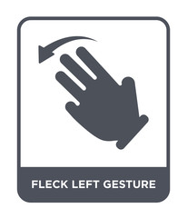 Obraz premium fleck left gesture icon vector