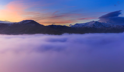 Sunrise on the mountain