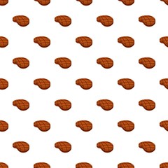 Raw steak pattern seamless vector repeat for any web design