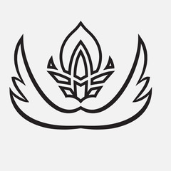 Geometrical design of a logo.