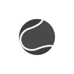 Fototapeta premium Tennis ball icon. The concept of tennis sport. Vector illustration.