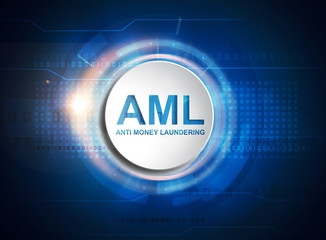 AML anti money laundering button - 238241554