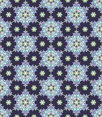 Background with seamless pattern in islamic or indian style