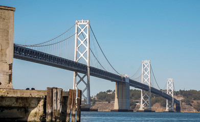 Fototapeta na wymiar Oakland-San Francisco Bay Bridge