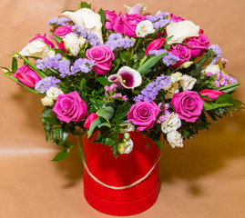 bright bouquet of flowers