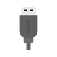 HDMI connector on a white background. Vector illustration. EPS 10.