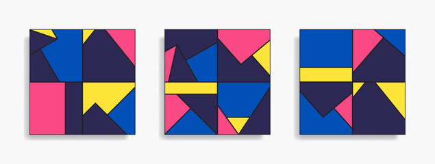 Abstract geometric seamless pattern