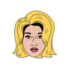 head of young woman avatar character