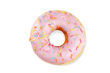 Donuts on a white background