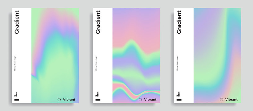vibrant gradient holographic background