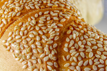 Bun with sesame seeds
