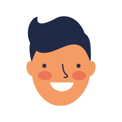 smiling expression boy face happy