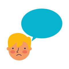 boy face sad speech bubble