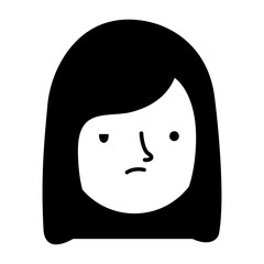 girl face sad expression gesture