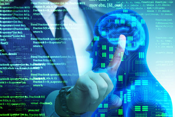 Machine learning concept as modern technology