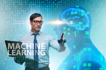 Machine learning concept as modern technology