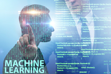 Machine learning concept as modern technology