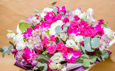 bright bouquet of flowers