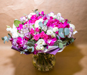 bright bouquet of flowers