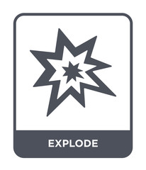 explode icon vector