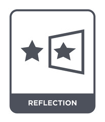 reflection icon vector