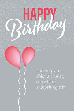 a birthday greeting or invitation card