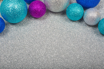 Christmas background with balls