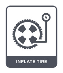 inflate tire icon vector