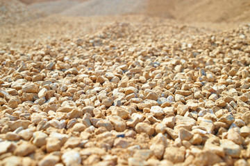 The texture of colorful gravel or macadam, background
