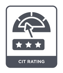 cit rating icon vector