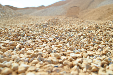 The texture of colorful gravel or macadam, background