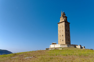 Fototapeta na wymiar Herkulesturm in la Coruna